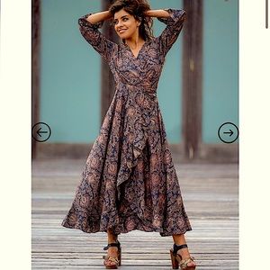 Cienna Rudy Maxi Wrap Dress